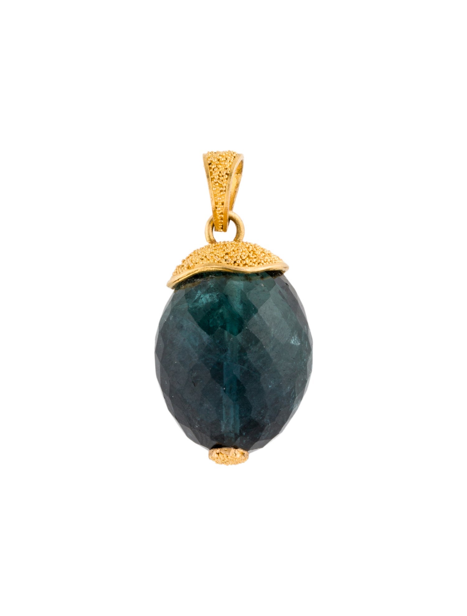 Steven Battelle 22K Tourmaline Pendant