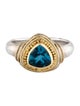 Steven Battelle Two-Tone 1.78ctw Topaz Cocktail Ring