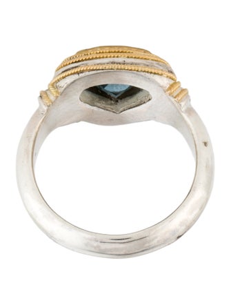 Steven Battelle Two-Tone 1.79ctw Topaz Cocktail Ring