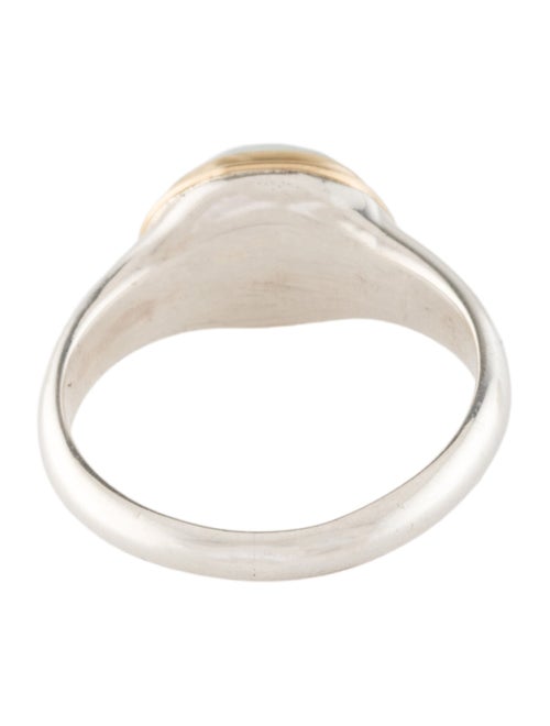 Steven Battelle Two-Tone Aquamarine Cocktail Ring