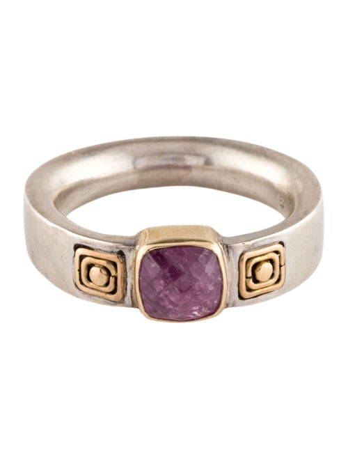 Steven Battelle Two-Tone Ruby Cocktail Ring
