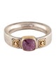 Steven Battelle Two-Tone Ruby Cocktail Ring
