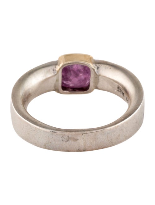 Steven Battelle Two-Tone Ruby Cocktail Ring