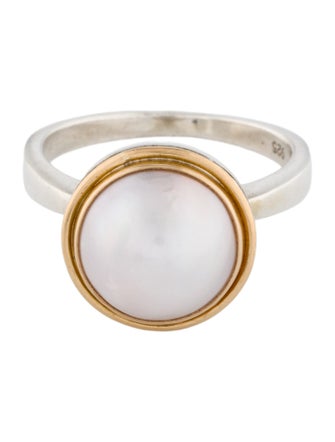 Steven Battelle Pearl Cocktail Ring