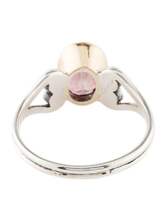 Steven Battelle Two-Tone 1.75ctw Tourmaline Cocktail Ring