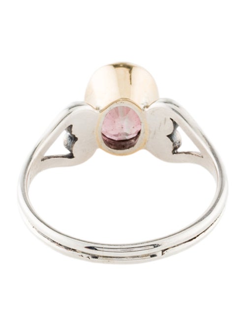 Steven Battelle Two-Tone 1.75ctw Tourmaline Cocktail Ring