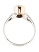 Steven Battelle Two-Tone 1.75ctw Tourmaline Cocktail Ring