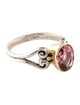 Steven Battelle Two-Tone 1.75ctw Tourmaline Cocktail Ring