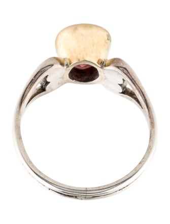 Steven Battelle Two-Tone 1.75ctw Tourmaline Cocktail Ring