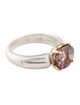 Steven Battelle Two-Tone 2.98ctw Tourmaline Cocktail Ring