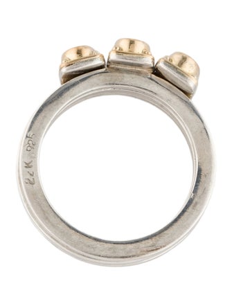 Steven Battelle Tourmaline, Garnet & Iolite Ring Set