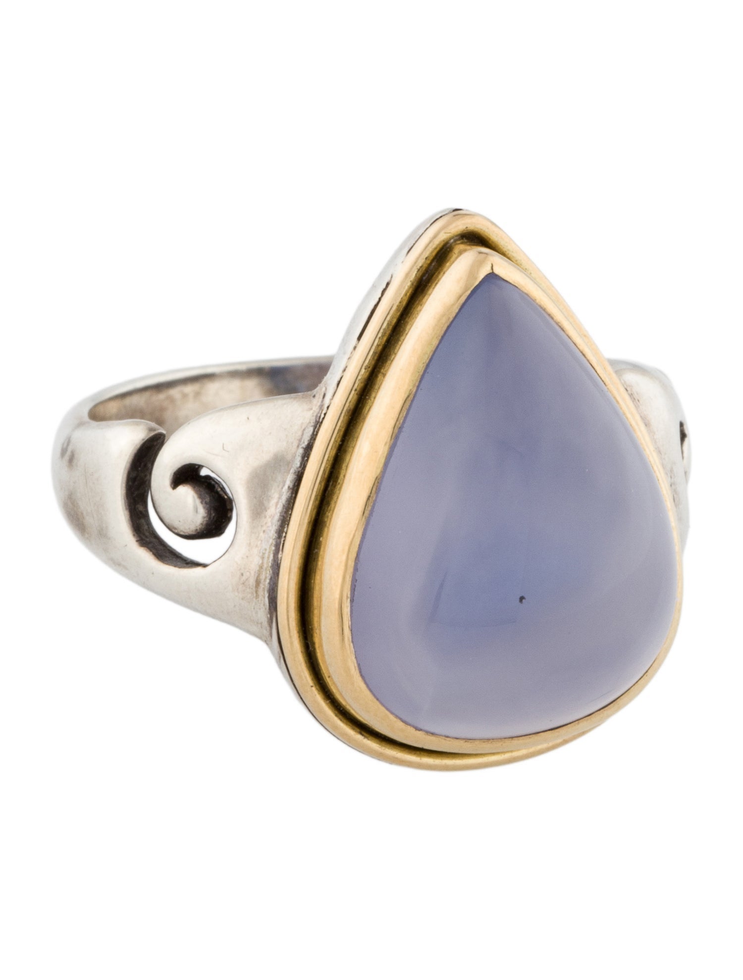 Steven Battelle 9.47ct Chalcedony Cocktail Ring