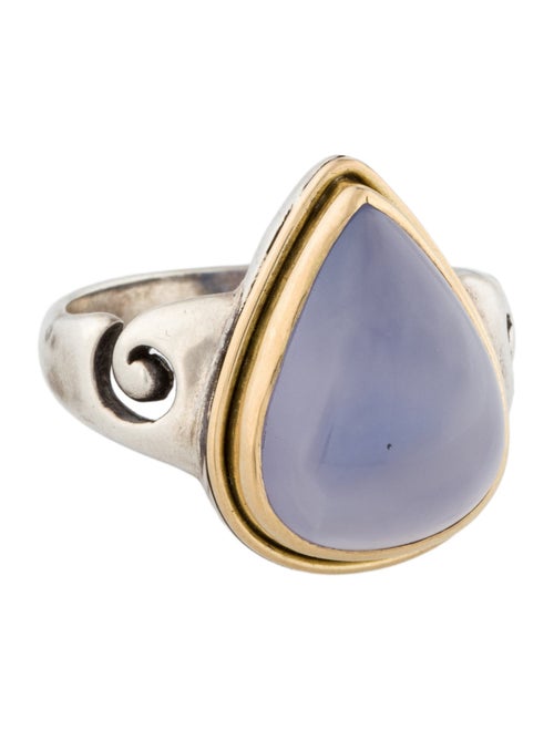 Steven Battelle 9.47ct Chalcedony Cocktail Ring