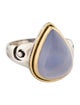 Steven Battelle 9.47ct Chalcedony Cocktail Ring