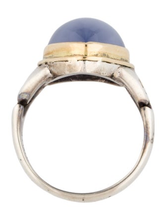 Steven Battelle 9.47ct Chalcedony Cocktail Ring