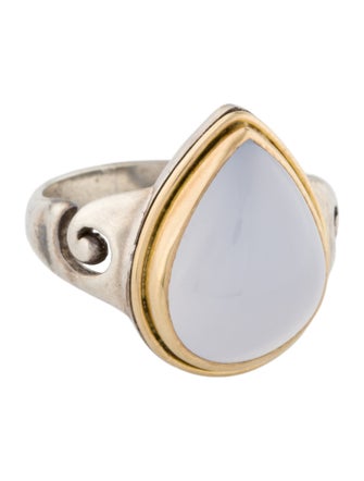 Steven Battelle 9.47ct Chalcedony Cocktail Ring