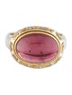 Steven Battelle Two-Tone 5.04ctw Tourmaline Cocktail Ring