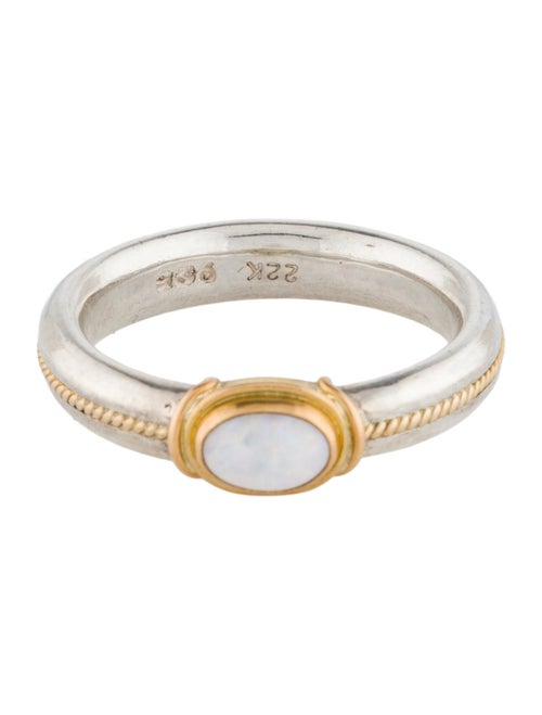 Steven Battelle Two-Tone Opal Cocktail Ring