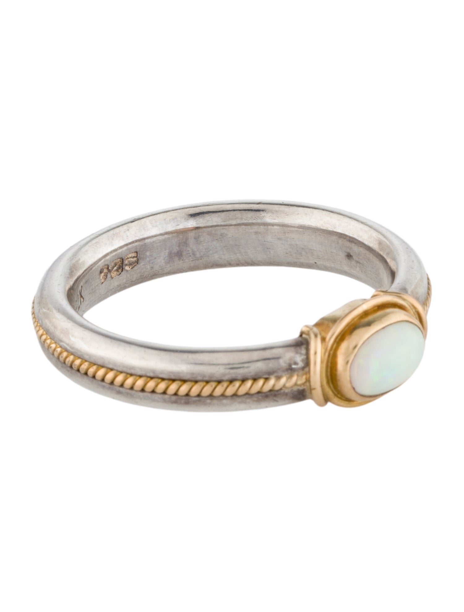 Steven Battelle Two-Tone Opal Cocktail Ring
