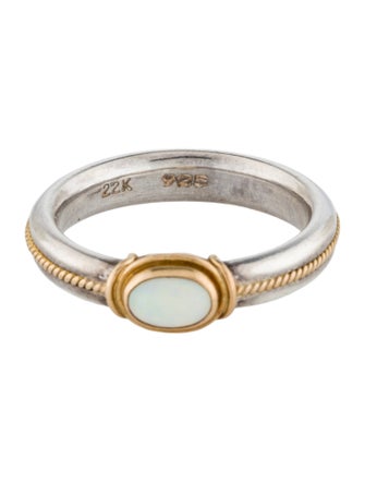Steven Battelle Two-Tone Opal Cocktail Ring