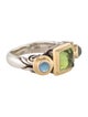 Steven Battelle Two-Tone Tourmaline & Moonstone Cocktail Ring