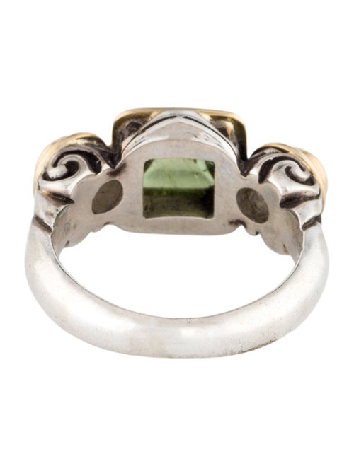 Steven Battelle Two-Tone Tourmaline & Moonstone Cocktail Ring