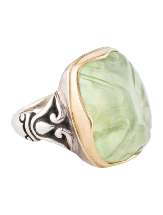 Steven Battelle Prehnite Cocktail Ring
