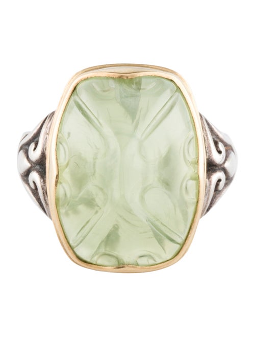 Steven Battelle Prehnite Cocktail Ring
