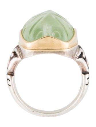 Steven Battelle Prehnite Cocktail Ring