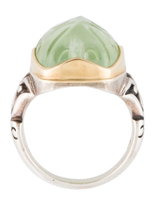 Steven Battelle Prehnite Cocktail Ring