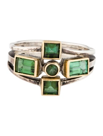 Steven Battelle 1.64ctw Tourmaline Cocktail Ring
