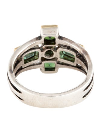 Steven Battelle 1.64ctw Tourmaline Cocktail Ring