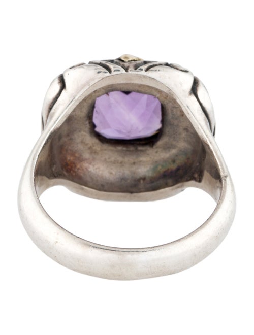 Steven Battelle Two-Tone Amethyst Cocktail Ring