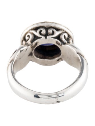 Steven Battelle Two-Tone 1.04ct Iolite Cocktail Ring