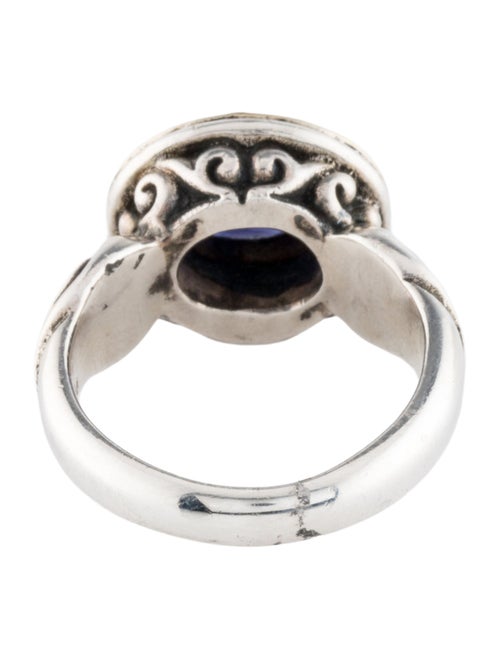 Steven Battelle Two-Tone 1.04ct Iolite Cocktail Ring
