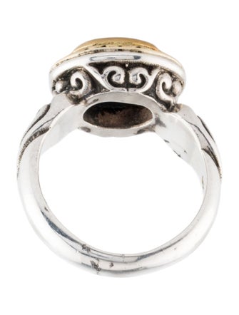 Steven Battelle Two-Tone 1.04ct Iolite Cocktail Ring