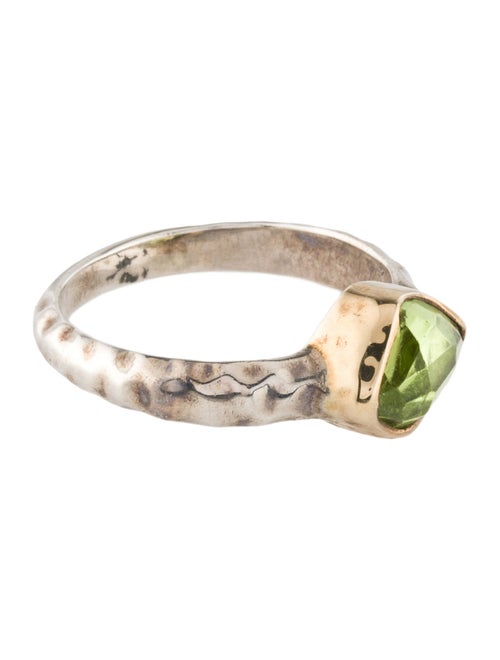 Steven Battelle Two-Tone Peridot Cocktail Ring