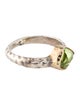 Steven Battelle Two-Tone Peridot Cocktail Ring