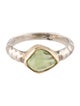 Steven Battelle Two-Tone Peridot Cocktail Ring