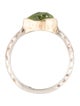 Steven Battelle Two-Tone Peridot Cocktail Ring