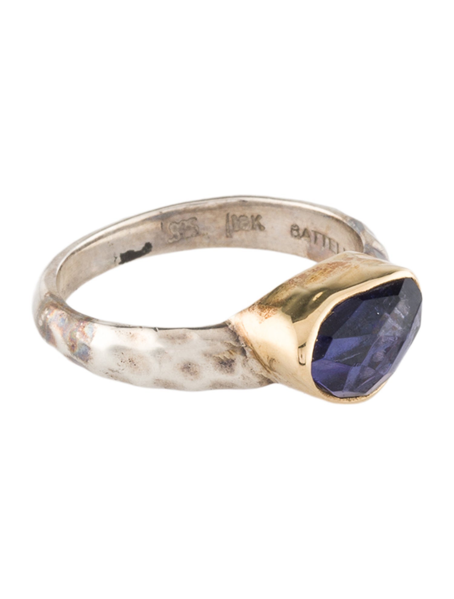 Steven Battelle Two-Tone Iolite Cocktail Ring