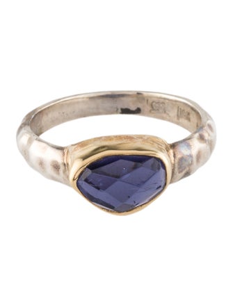 Steven Battelle Two-Tone Iolite Cocktail Ring
