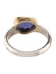 Steven Battelle Two-Tone Iolite Cocktail Ring