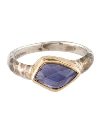 Steven Battelle Two-Tone Iolite Cocktail Ring