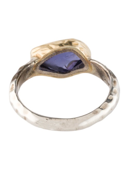 Steven Battelle Two-Tone Iolite Cocktail Ring