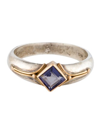 Steven Battelle Two-Tone Iolite Cocktail Ring