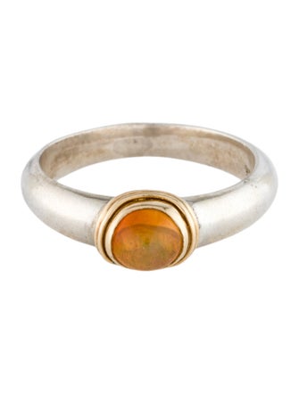 Steven Battelle Two-Tone Fire Opal Band