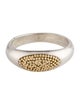 Steven Battelle Two-Tone Textured Signet Ring