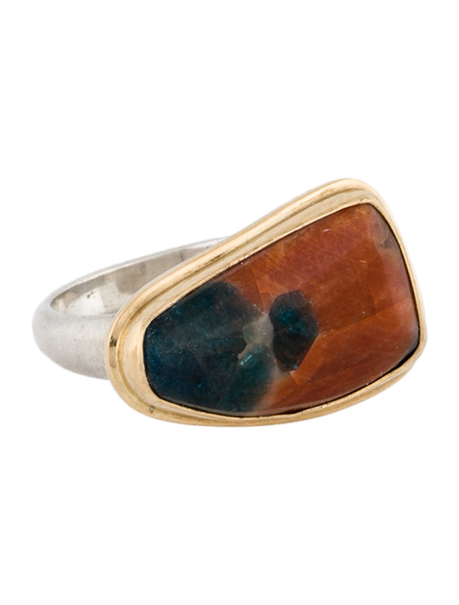 Steven Battelle Apatite & Calcite Cocktail Ring