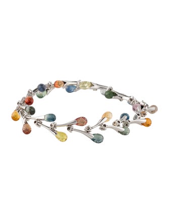 Stefan Hafner 18K Sapphire & Diamond Link Bracelet